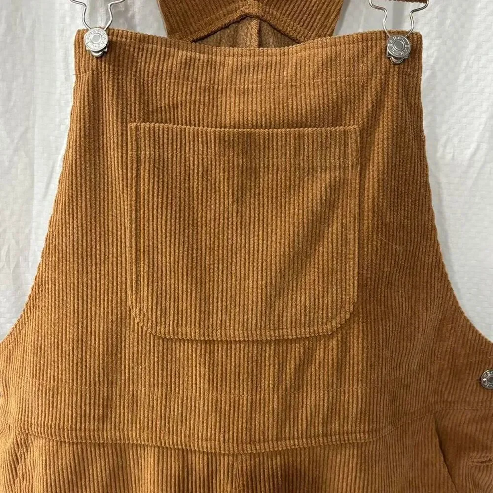 Unbranded Women's Brown and Orange Dungarees-overalls - Picture 3 of 6